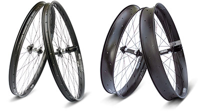 Atomik Carbon Fat wheel set and Chubby wheel set photo